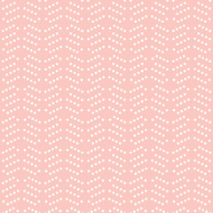Geometric pattern with dotted white arrows. Seamless abstract background