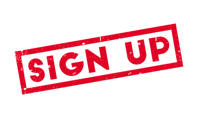 Fototapeta premium Sign Up rubber stamp. Grunge design with dust scratches. Effects can be easily removed for a clean, crisp look. Color is easily changed.