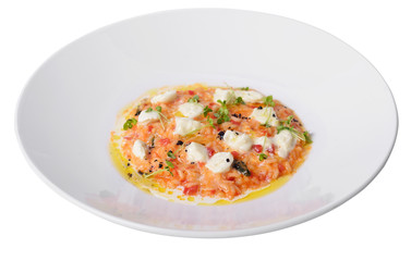 risotto with tomato jam Burato