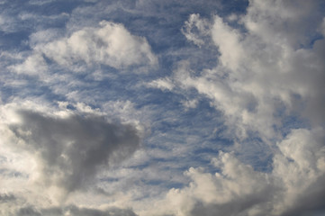 青空と不思議な雲