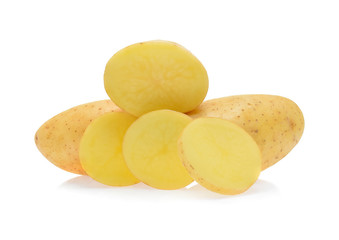 Potatoes isolated on white background.
