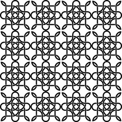 Seamless black and white pattern with celtic traditional abstract ornament