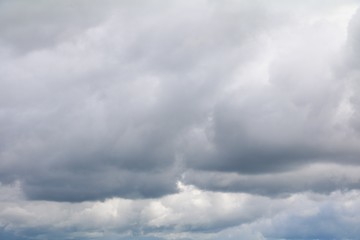 blue sky with big cloud and raincloud, art of nature beautiful and copy space for add text