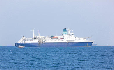 Fototapeta na wymiar Cargo boat