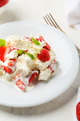 Summer breakfast with cheese