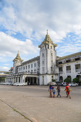 Obraz premium Yangon Central Railway Station, Myanmar
