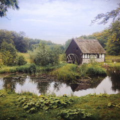 Old building next to water
