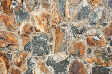 Colored natural stone wall background