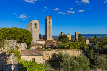 Fototapeta premium San Gimignano medieval town in Tuscany Italy