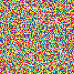 Abstract colored pixels. Vector background. Many small squares. Noise shape.