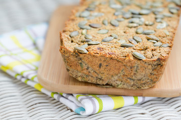 Homemade vegan green lentil pate