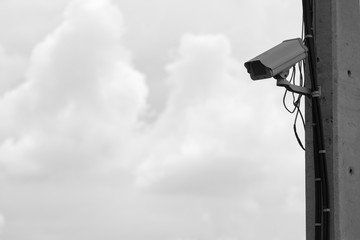 Outdoor video camera - black and white