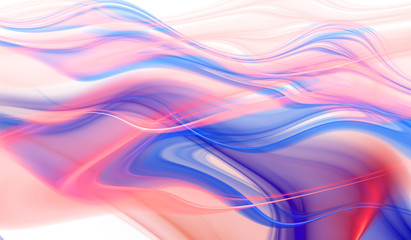 Abstract blue and red color wavy background