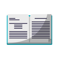 academic book icon over whtie background. vector illustration