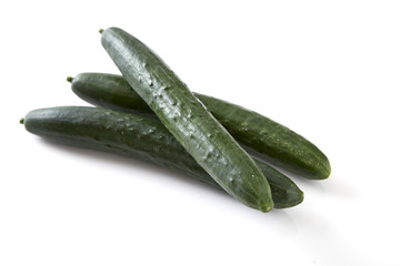 green cucumber vegetable fruits