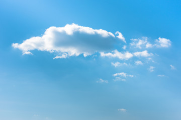 blue sky with cloud closeup