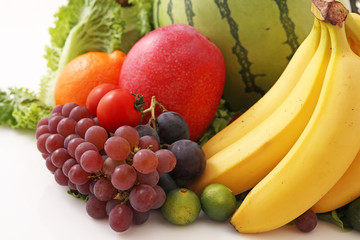 新鮮な野菜と果物　
