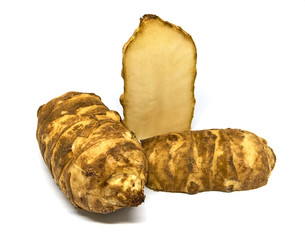 Jerusalem artichoke with white