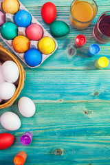 Coloring and Decorating Easter Eggs