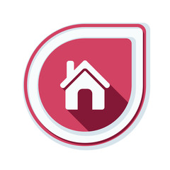 Obraz premium Home button icon illustration