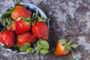 fresh red strawberry