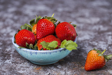 fresh red strawberry