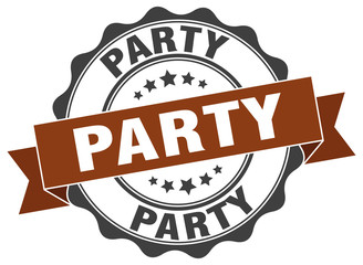 Obraz premium party stamp. sign. seal