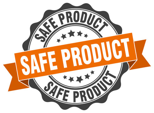 safe product stamp. sign. seal