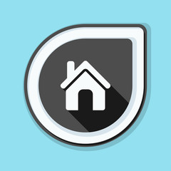 Home button icon illustration