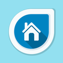 Home button icon illustration