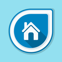 Obraz premium Home button icon illustration