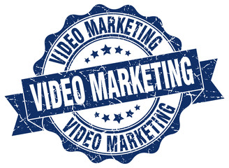 video marketing stamp. sign. seal