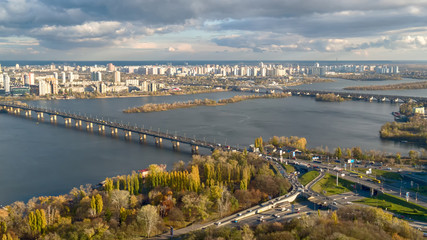 Aerial view of Kiev