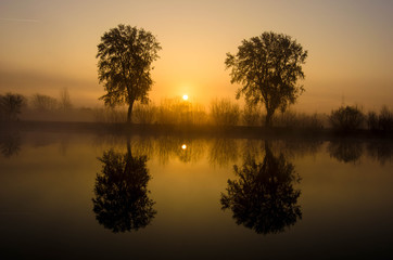 Fototapeta premium Spiegelung im See