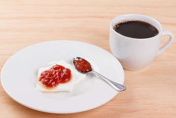 Brazilian dessert Romeo and Juliet, goiabada jam of guava and cheese