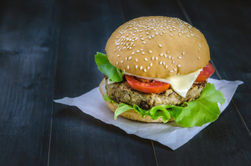fresh tasty burger