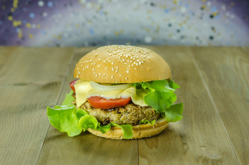 fresh tasty burger