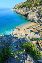 Summer Ionian sea coast, Albania. - obrazy, fototapety, plakaty
