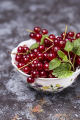 Red ripe currants