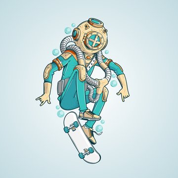 Submarine scater illustration
