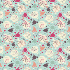 Bright colorful butterflies seamless pattern.