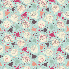 Bright colorful butterflies seamless pattern.