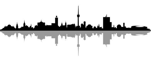 Naklejka premium Skyline Stuttgart