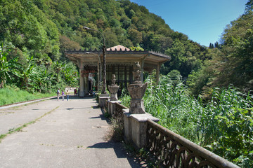 Abandoned railway station in Abkhazia 