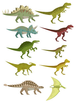 ten dinosaurs