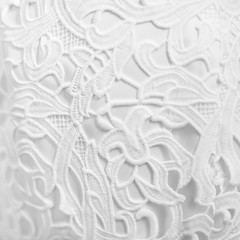 background of white lace fabric
