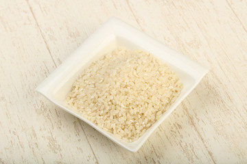 Raw rice heap