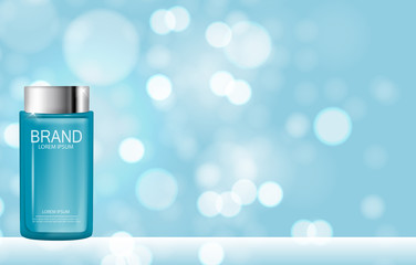 Design Cosmetics Product  Template for Ads or Magazine Backgroun