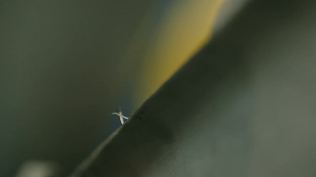 Car Mechanic Unlinking and Taking a Metal Strip