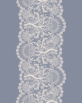 Fototapeta seamless lace border